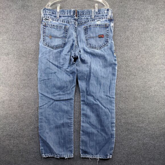 Ariat FR Men's M4 Low Rise Boot Jeans Blue Size 36x30 Set of 2 100% Cotton - Picture 10 of 16
